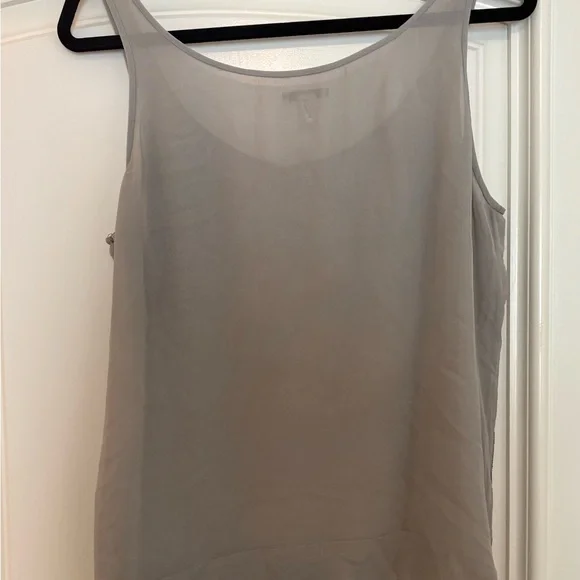 J. Crew Gray Sequin Tank Top - Picture 2 of 6